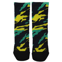 Chaussettes de sport en coton à compression élevée, personnalisées, fantaisie, originales, avec impression numérique, conception OEM