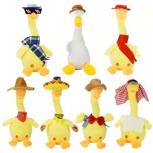 Cactus en peluche dansant et chantant, jouet interactif pour bébé, répète ce qu'il dit, jouet éducatif pour apprendre à parler, cadeau d'anniversaire - Product Image 5