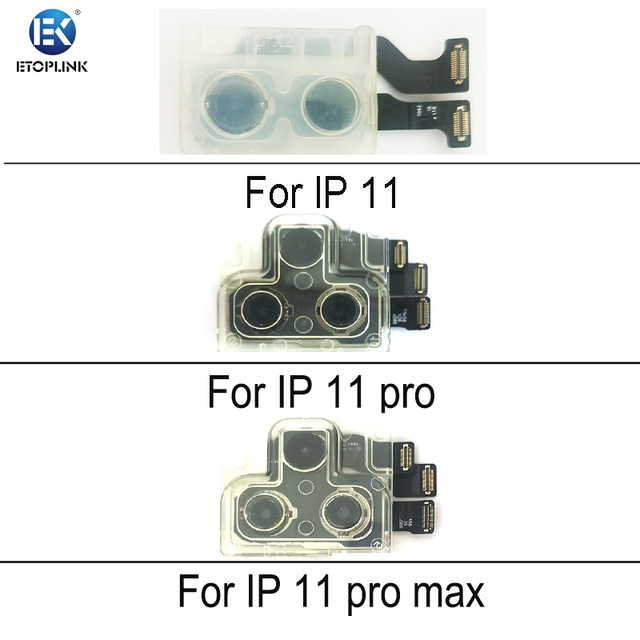 ETOPLINK Full Original No Repaired Back Rear Camera Flash Module Sensor Flex Cable Bar Design for 11/11 Pro/11 Pro Max
