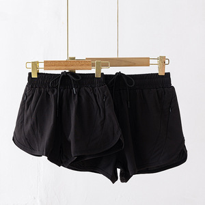 Shorts Deportivos Casuales 2 en 1 para <span class=keywords><strong>Mujer</strong></span>, de Cintura Alta Elástica, Secado Rápido, al Mejor Precio - Product Image 2