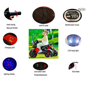 Stock USA Scooter Elettrico per Bambini 12V <span class=keywords><strong>Moto</strong></span> Cavalcabile <span class=keywords><strong>con</strong></span> Funzione Musicale Connessione Telefonica Ruote LED e Ruote di Supporto - Product Image 6