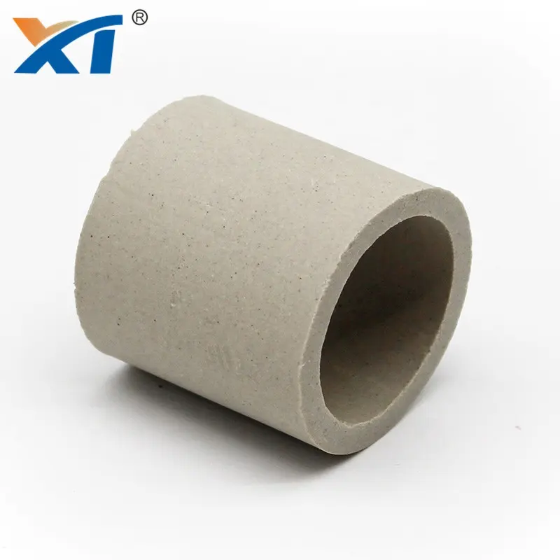 XINTAO Good Quality Heat Resistance Ceramic Raschig Ring 16mm 25mm 50mm For Drying Column Stripping Tower