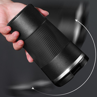 Tasse à café isotherme à double paroi avec couvercle rabattable en acier inoxydable 304, gobelet de voyage réutilisable pour le bureau, la voiture et le camping