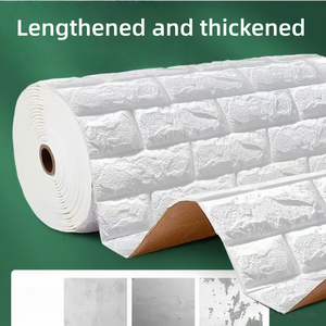 Carta <span class=keywords><strong>da</strong></span> Parati Autoadesiva in Schiuma PE Effetto Mattoni - Carta <span class=keywords><strong>da</strong></span> Parati 3D Personalizzata per Camerette dei Bambini - Product Image 4