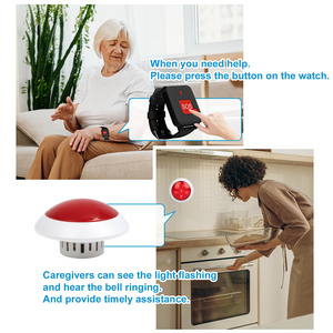 Sistema Inalámbrico de Llamada de Emergencia para Enfermeras, Pager de Emergencia para Pacientes de Alta Calidad para Ancianos, Discapacitados, Mujeres Embarazadas y Niños - Product Image 4