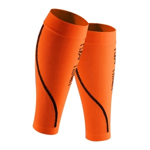 Manchon de Compression de sécurité sportive orange Offre Spéciale pour hommes et femmes Compression de mollet pour la récupération d'entraînement d'exercice - Product Image 1
