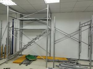 Échafaudage Andamio 1219x1700x1800mm en acier 2,3mm, échelle en H galvanisée et peinte, échafaudage de passage en H pour la construction - Product Image 6
