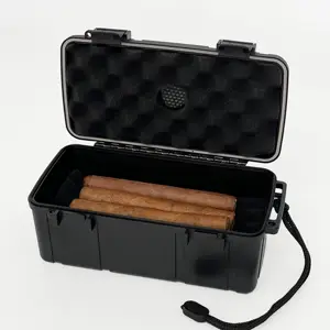 Zigarren-Display Klappbarer High-End-tragbarer harter Schutz-Zigarren etui Zigarren-Humidor mit leichterem Cutter