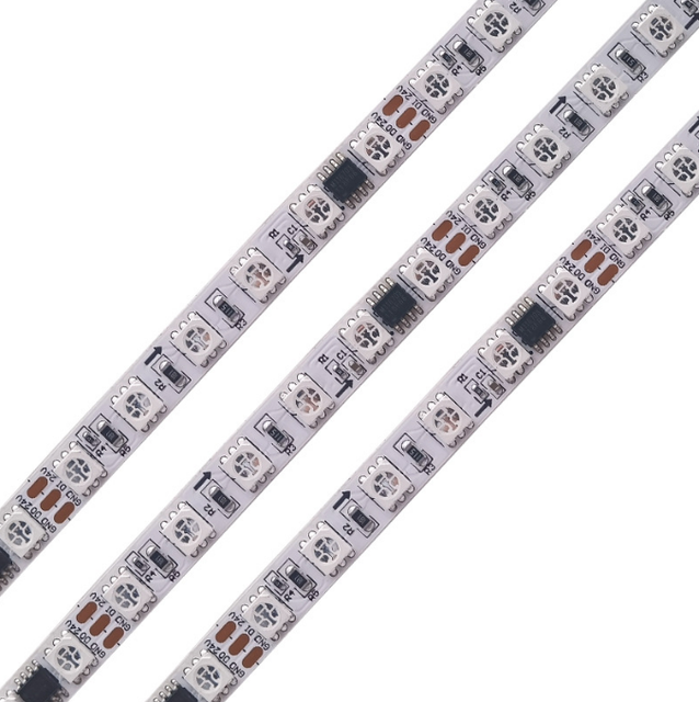 High Brightness 24V SMD5050 84LEDs/m SPI Addressable RGB Color-changing Pixel Strip Light for Indoor Decoration