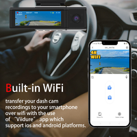 Caméra embarquée Carlover Fisheye 2K+1K+1K 3 canaux 5G WIFI IPS AI avec enregistrement en boucle