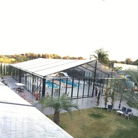 Tente de réception extérieure quatre saisons en PVC transparent avec structure en aluminium, imperméable et anti-UV, pour mariage, événement, réception, exposition