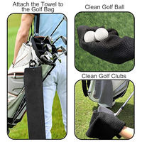 Toalla de impresión de Golf personalizada OEM de alta calidad, tela de microfibra, patrón de gofres, toalla de Golf, toalla de secado rápido, diseño impreso, Golf