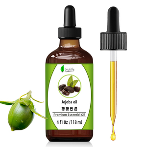Precio al por mayor Aceite portador prensado en frío 100% Aceite de jojoba dorado orgánico natural puro a granel para el cuidado del cabello - Product Image 2