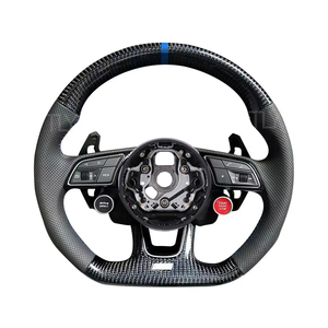 Volant en cuir en fibre de carbone personnalisé pour <span class=keywords><strong>Audi</strong></span> R8 A1 A3 A4 A5 A6 A7 RS RS3 RS7 C7 <span class=keywords><strong>Q5</strong></span> Q7 S3 S5 8V B8 B9 S4 Q3 Q8 TT A8 - Product Image 6