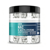 NAC N-acétylcystéine 200 capsules, complément alimentaire pour soutenir la santé cellulaire