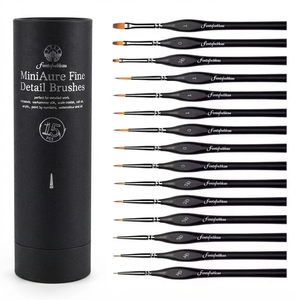 Set di 15 <span class=keywords><strong>Pennelli</strong></span> <span class=keywords><strong>Sintetici</strong></span> Miniatura Personalizzati <span class=keywords><strong>per</strong></span> Artisti, <span class=keywords><strong>Pennelli</strong></span> <span class=keywords><strong>per</strong></span> Dettagli Micro, <span class=keywords><strong>per</strong></span> Acrilico, Olio e <span class=keywords><strong>Acquerello</strong></span> - Product Image 1