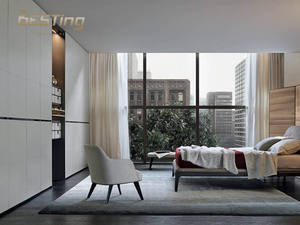 USA Deluxe camera da letto bianca <span class=keywords><strong>arancione</strong></span> pelle porta Bangkok bel guardaroba - Product Image 4