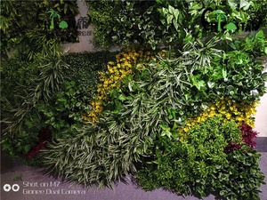 Plantas artificiales personalizables <span class=keywords><strong>para</strong></span> interiores y exteriores, pared de salón, pared <span class=keywords><strong>vertical</strong></span> verde <span class=keywords><strong>para</strong></span> jardín - Product Image 4