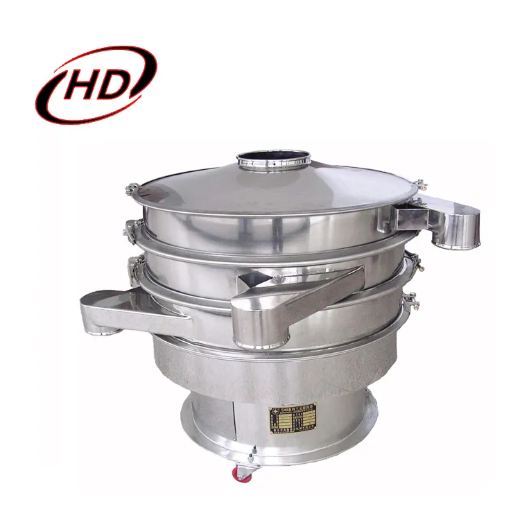 Double layers rotary ultrasonic vibro screen separator machine for flour