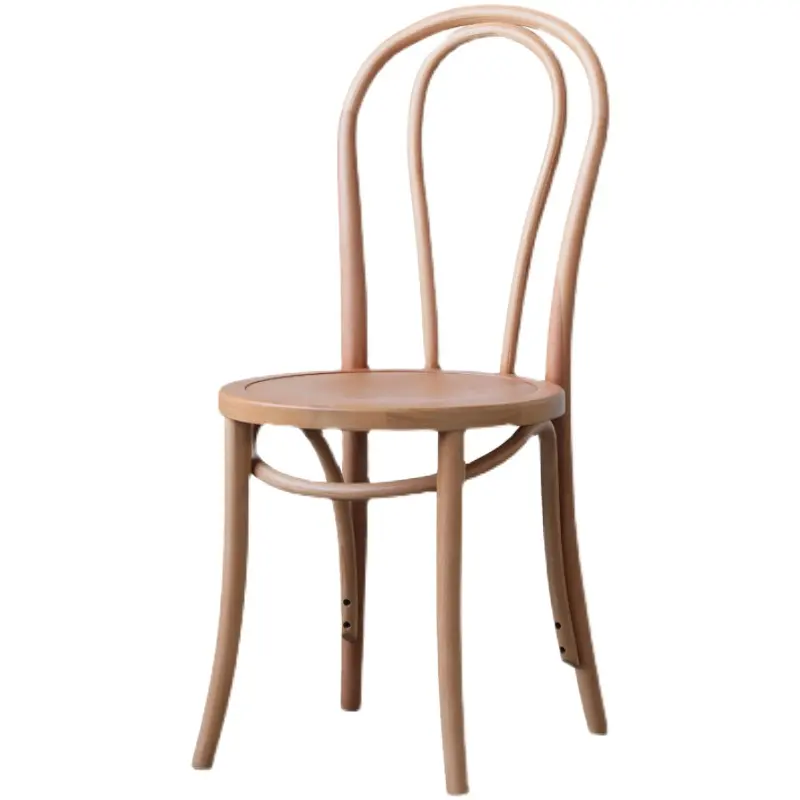 Offre Spéciale nordique rétro en bois Massif en bois courbé en rotin chaise café restaurant maison chaise chaise de bureau