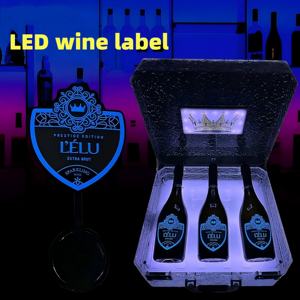 Longstargift สติกเกอร์ติดฉลากไฟขวดไวน์มีกาวในตัว LED เงาวาวมากสำหรับปาร์ตี้กลางคืนปีใหม่ - Product Image 6