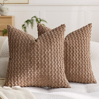 Taies d'oreiller en polaire bulle couleur unie, très vendues, luxe léger, housses de coussin haut de gamme pour canapé domestique