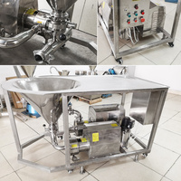 Mélangeur doseur industriel de poudre et de liquide avec système automatique homogénéisateur en ligne de sucre en poudre et d'eau