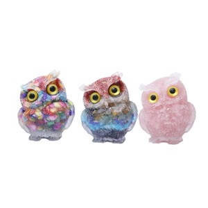 Wholesale Hand-carved Natural Gemstone Catbird Resin Crystal Decorative Spiritual Animal Other Crystal Crafts