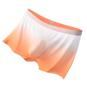 Calzoncillos bóxer de seda helada cómodos para hombre al por mayor nueva ropa interior de tiro medio transpirable 90% fibra de poliéster 10% personalizada - Product Image 3