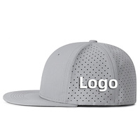 Topi Snapback Logo Kustom 6 Panel Terstruktur Flat Bill Dapat Disesuaikan Topi Baseball Kasual Street Fashion Dewasa