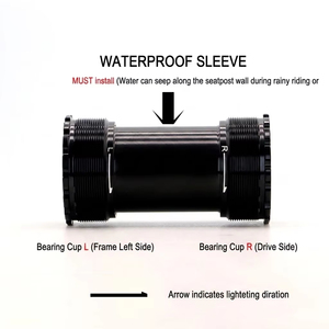 Boîtier de pédalier de vélo BUCKLOS T47 68/73MM 86/92MM avec roulements en acier/céramique, filetage BSA, 24mm 30mm <span class=keywords><strong>DUB</strong></span> P5 T47 BB - Product Image 6