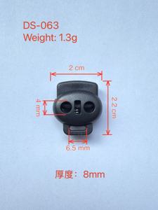 पैकेजिंग के लिए पुनर्नवीनीकरण एब्स प्लास्टिक जस्ता मिश्र धातु कॉर्ड लॉक फास्टनर - Product Image 2