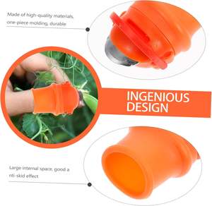 Couteau de cueillette de fruits, outil de taille de plantes de jardin, protecteur de doigts en silicone pour la récolte et la coupe des légumes - Product Image 5