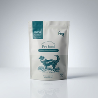 YOUYI Sac de 2,5 kg pour aliments pour chiens avec fenêtre, fermeture éclair refermable, pochette verticale, personnalisable OEM, qualité alimentaire supérieure