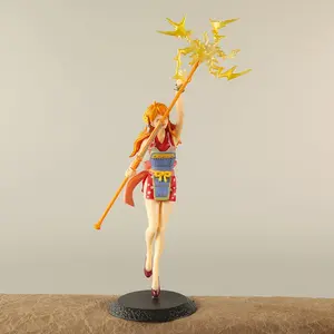 Un pezzo Anime Nami figura con bacchetta magica WT100 edizione commemorativa grandi pirati 100 scene modello di Eiichiro Oda - Product Image 5