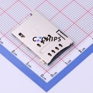 SIM-1007-P10 SIM Card Connector SMD Connector Self-Return Type Mini SIM Card Card Holder 1.85mm - Product Image 1