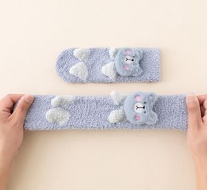2024 nouveau produit corail <span class=keywords><strong>polaire</strong></span> équipage chaussettes enfants moelleux garçons chaud <span class=keywords><strong>polaire</strong></span> chaussettes enfant en bas âge doux en peluche chaussettes - Product Image 3