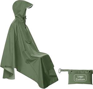 Couleur Personnalisé Vélo Riding Rider Adulte Noir Polyester Extra Large Taille Libre À Capuche <span class=keywords><strong>Poncho</strong></span> De <span class=keywords><strong>Pluie</strong></span> avec Bande Réfléchissante Sûre - Product Image 6