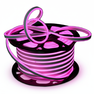 Rouleau de tuyau de LED néon de 25 mètres, bandes LED de couleur rose clair - Product Image 1
