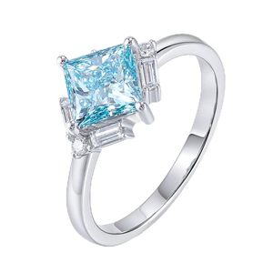 Bague de mariée en platine pour femme avec diamant fantaisie naturel taille ovale, élégante, taille H 1/2, bijoux de mode pour mariage de Noël lesbien - Product Image 6
