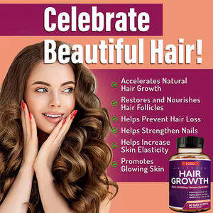 Cápsulas para el Crecimiento del Cabello Natural OEM/ODM, Ricas en <span class=keywords><strong>Biotina</strong></span>, Multivitaminas, Minerales, Ácido Fólico y Colágeno - Product Image 3