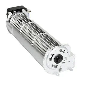 PRSK AC 220V 60mm gölge kutuplu Motor çapraz akış fanı alüminyum alaşımlı bıçak teğet hava fanı klima için