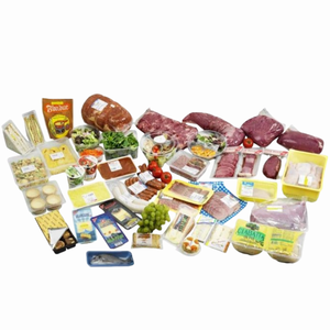 Machine d'étiquetage automatique à grande vitesse avec contrôle PLC pour les produits alimentaires et les boissons, pour les produits frais - Product Image 1