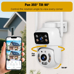 Cámara IP de Seguridad para el Hogar KERUI de 10MP, Cámara Exterior WIFI 5K, Vigilancia Inalámbrica CCTV PTZ con Seguimiento de Movimiento y Doble Lente - Product Image 5