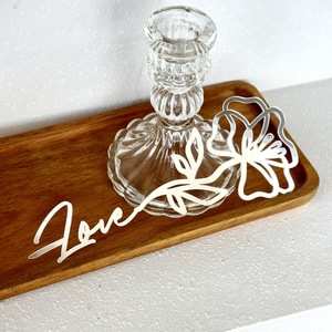 Honey And Sweetness Love Rose Acrylic Cake <b>Decoration</b> <b>For</b> Valentine's Day <b>Birthday</b> Qixi Festival - Product Image 4