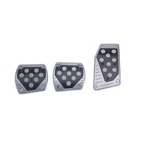 Couvre-pédales en aluminium pour voiture, protection de pédale d'accélérateur