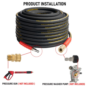 High Tensile Wire Braided Hoses New Home Use Car Wash <b>Power</b> Hydraulic Extension Flexible - Product Image 4