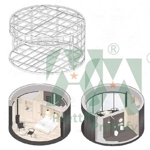 Estructura de Acero para Terraza Acristalada, Vidrio Doble, Estilo Europeo, Diseño Anticorrosión para Patio - Product Image 1