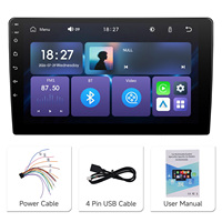Podofo - Reproductor Multimedia para Auto de 9 Pulgadas y 2 Din, Reproductor MP5 con Carplay y Android Auto Inalámbricos, YouTube, BT, AM/FM/RDS, Venta al por Mayor OEM/ODM