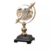 Sculpture de table en métal de style européen moderne, globe en fer, décoration de luxe pour la salle à manger et le salon